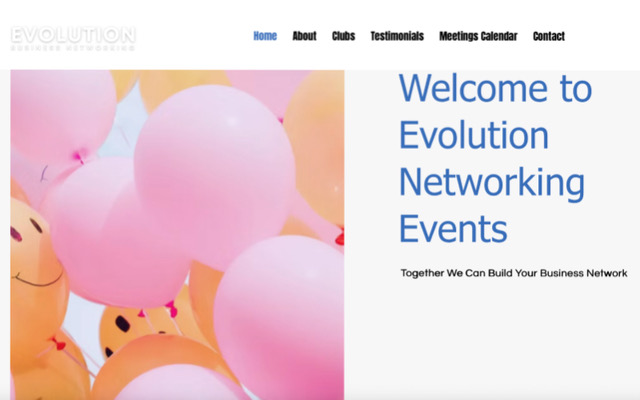 Evolution website home page